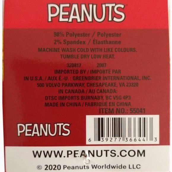 Peanuts Joe Cool Snoopy Socks - Picture 3 of 3